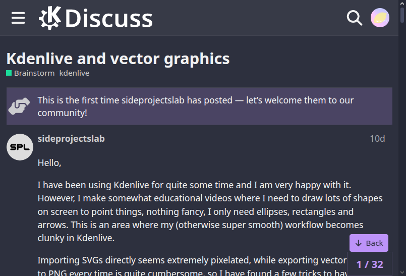 Kdenlive Vactor Graphics